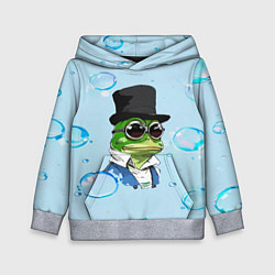 Толстовка-худи детская Pepe в шляпе, цвет: 3D-меланж