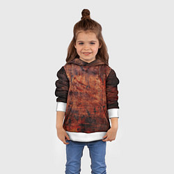 Толстовка-худи детская Абстракция - rusty mood, цвет: 3D-белый — фото 2