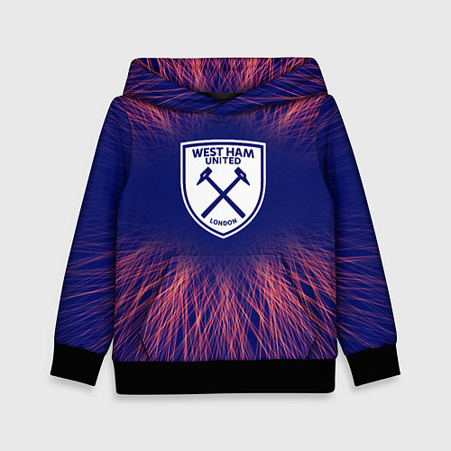 Детская толстовка West Ham red energy / 3D-Черный – фото 1