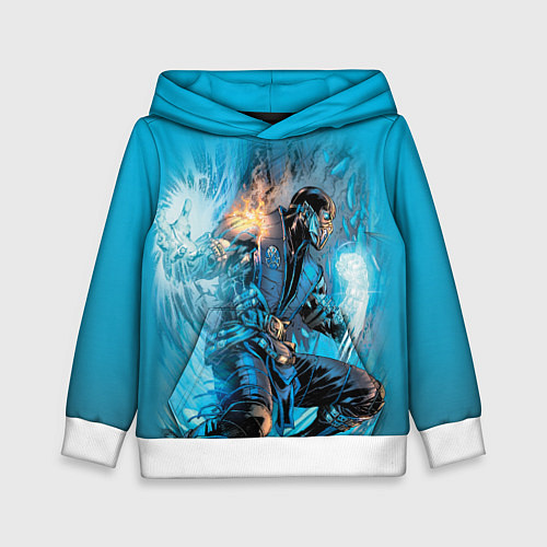 Детская толстовка Mortal Kombat - Sub-Zero / 3D-Белый – фото 1