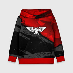 Толстовка-худи детская Вархаммер - аквила красный, цвет: 3D-красный