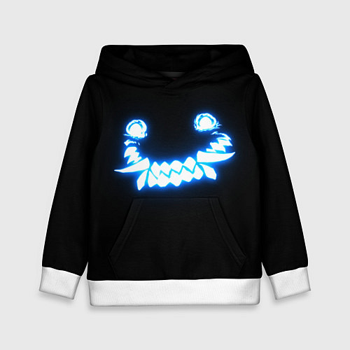 Детская толстовка Улыбка демона / 3D-Белый – фото 1