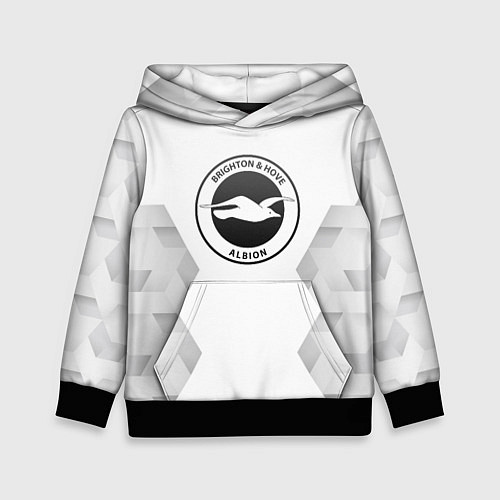 Детская толстовка Brighton white poly / 3D-Черный – фото 1