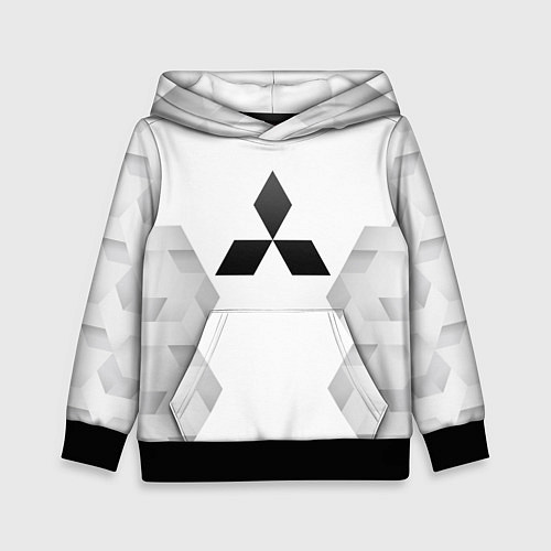 Детская толстовка Mitsubishi white poly / 3D-Черный – фото 1