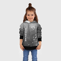 Толстовка-худи детская Genesis - grey gradient вертикально, цвет: 3D-черный — фото 2