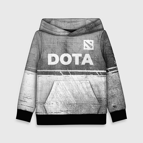 Детская толстовка Dota - grey gradient посередине / 3D-Черный – фото 1