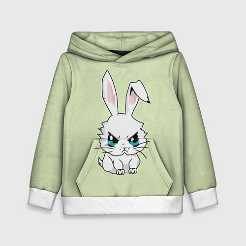 Детская толстовка Злой кролик 2025 / 3D-Белый – фото 1