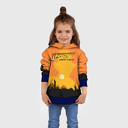 Толстовка-худи детская Indiana Jones and the Great Circle, цвет: 3D-синий — фото 2