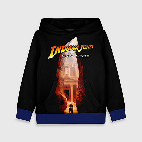 Детская толстовка Indiana Jones and the Great Circle / 3D-Синий – фото 1