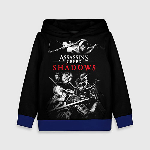 Детская толстовка Assassins Creed Shadows - samurai / 3D-Синий – фото 1