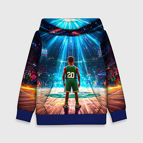 Детская толстовка Двадцатый из Бостон Селтикс / 3D-Синий – фото 1