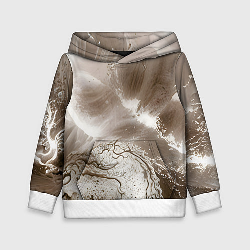 Детская толстовка Песок и вода / 3D-Белый – фото 1