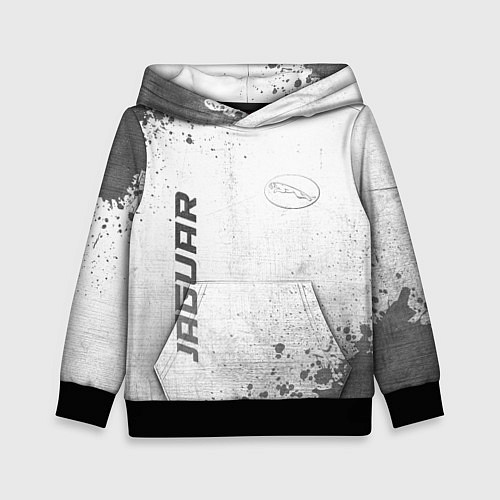 Детская толстовка Jaguar - white gradient вертикально / 3D-Черный – фото 1