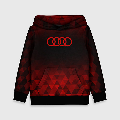 Детская толстовка Audi red poly / 3D-Черный – фото 1