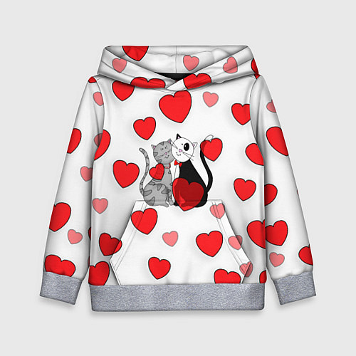 Детская толстовка Атмосфера любви / 3D-Меланж – фото 1