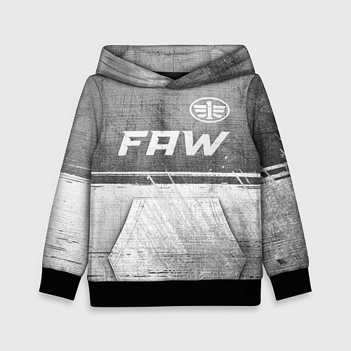 Детская толстовка FAW - grey gradient посередине / 3D-Черный – фото 1