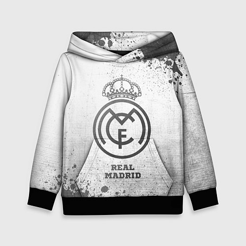 Детская толстовка Real Madrid - white gradient / 3D-Черный – фото 1