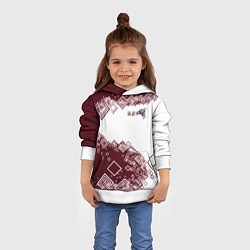 Толстовка-худи детская Сноуборд горы зовут, цвет: 3D-белый — фото 2