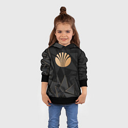 Толстовка-худи детская Daewoo golden poly, цвет: 3D-черный — фото 2