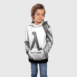 Толстовка-худи детская Half-Life - white gradient, цвет: 3D-черный — фото 2