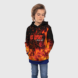 Толстовка-худи детская Все дуреют с этого ада, цвет: 3D-синий — фото 2
