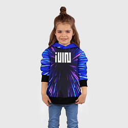 Толстовка-худи детская Gidle neon energy, цвет: 3D-черный — фото 2