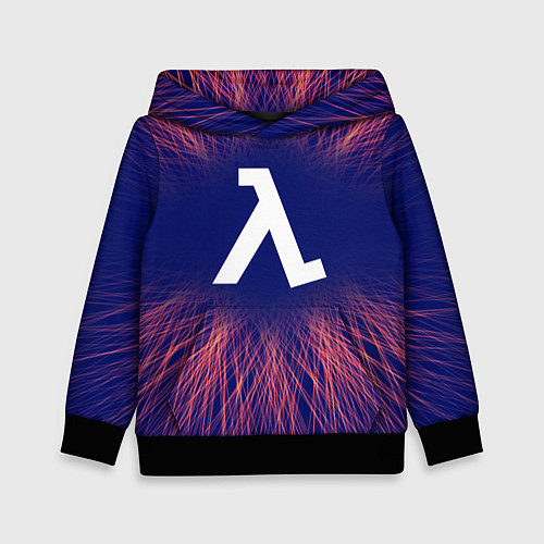 Детская толстовка Half-Life red energy / 3D-Черный – фото 1