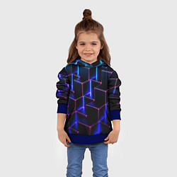 Толстовка-худи детская Zoom, цвет: 3D-синий — фото 2