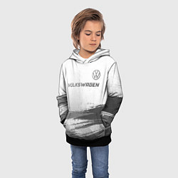 Толстовка-худи детская Volkswagen - white gradient посередине, цвет: 3D-черный — фото 2