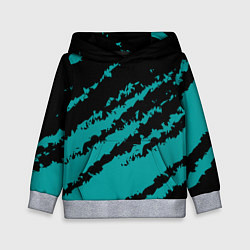 Детская толстовка The color is black and light blue