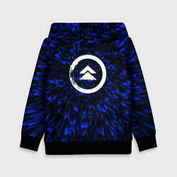 Толстовка-худи детская Ghost of Tsushima blue energy, цвет: 3D-черный
