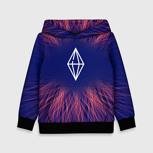 Детская толстовка The Sims red energy / 3D-Черный – фото 1