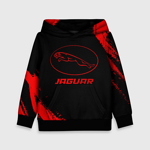 Детская толстовка Jaguar - red gradient / 3D-Черный – фото 1