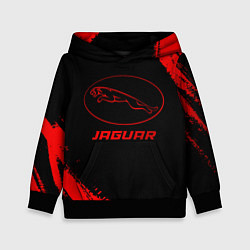 Толстовка-худи детская Jaguar - red gradient, цвет: 3D-черный