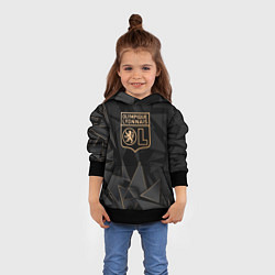 Толстовка-худи детская Lyon golden poly, цвет: 3D-черный — фото 2