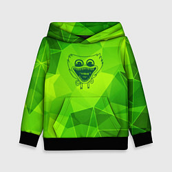 Толстовка-худи детская Poppy Playtime green poly, цвет: 3D-черный
