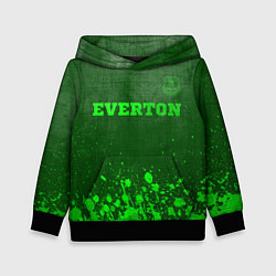 Толстовка-худи детская Everton - green gradient посередине, цвет: 3D-черный