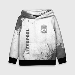 Толстовка-худи детская Liverpool - white gradient вертикально, цвет: 3D-черный