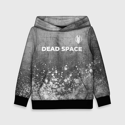 Детская толстовка Dead Space - grey gradient посередине / 3D-Черный – фото 1