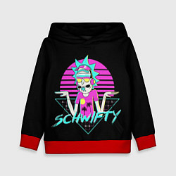 Толстовка-худи детская Рик швифтует, цвет: 3D-красный