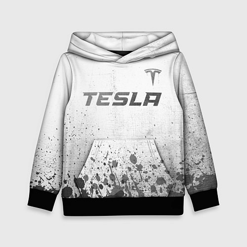 Детская толстовка Tesla - white gradient посередине / 3D-Черный – фото 1