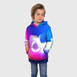 Толстовка-худи детская Portal закат, цвет: 3D-синий — фото 2