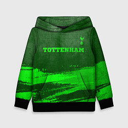 Толстовка-худи детская Tottenham - green gradient посередине, цвет: 3D-черный