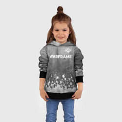 Толстовка-худи детская Warframe - grey gradient посередине, цвет: 3D-черный — фото 2
