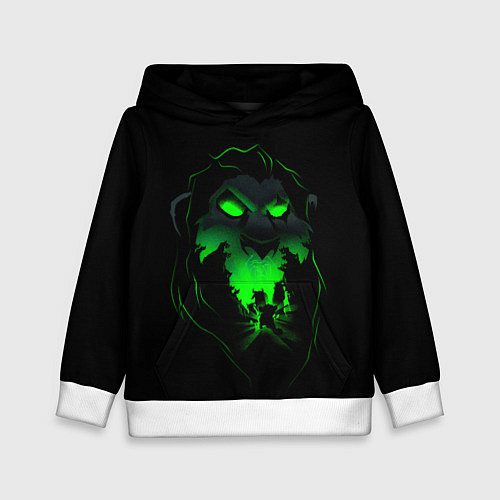 Детская толстовка Шрам Король лев - крупно / 3D-Белый – фото 1