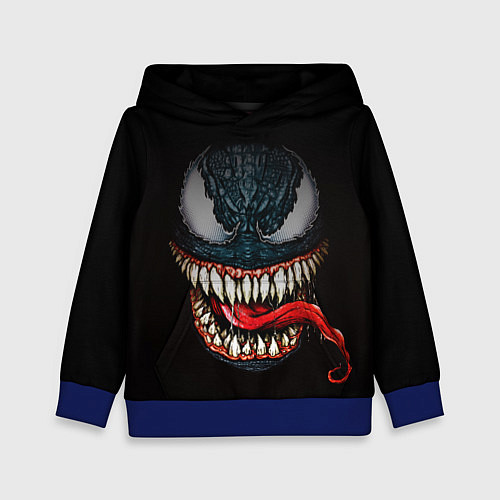 Детская толстовка Веном зубастый / 3D-Синий – фото 1