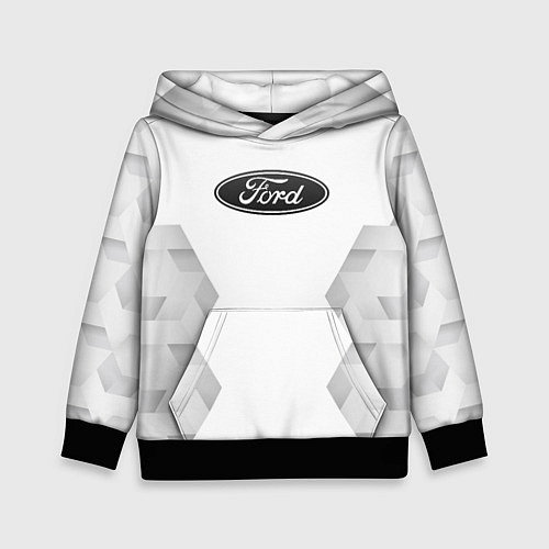 Детская толстовка Ford white poly / 3D-Черный – фото 1
