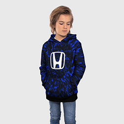 Толстовка-худи детская Honda blue energy, цвет: 3D-черный — фото 2