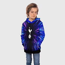 Толстовка-худи детская Tottenham neon energy, цвет: 3D-черный — фото 2