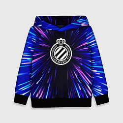 Толстовка-худи детская Club Brugge neon energy, цвет: 3D-черный